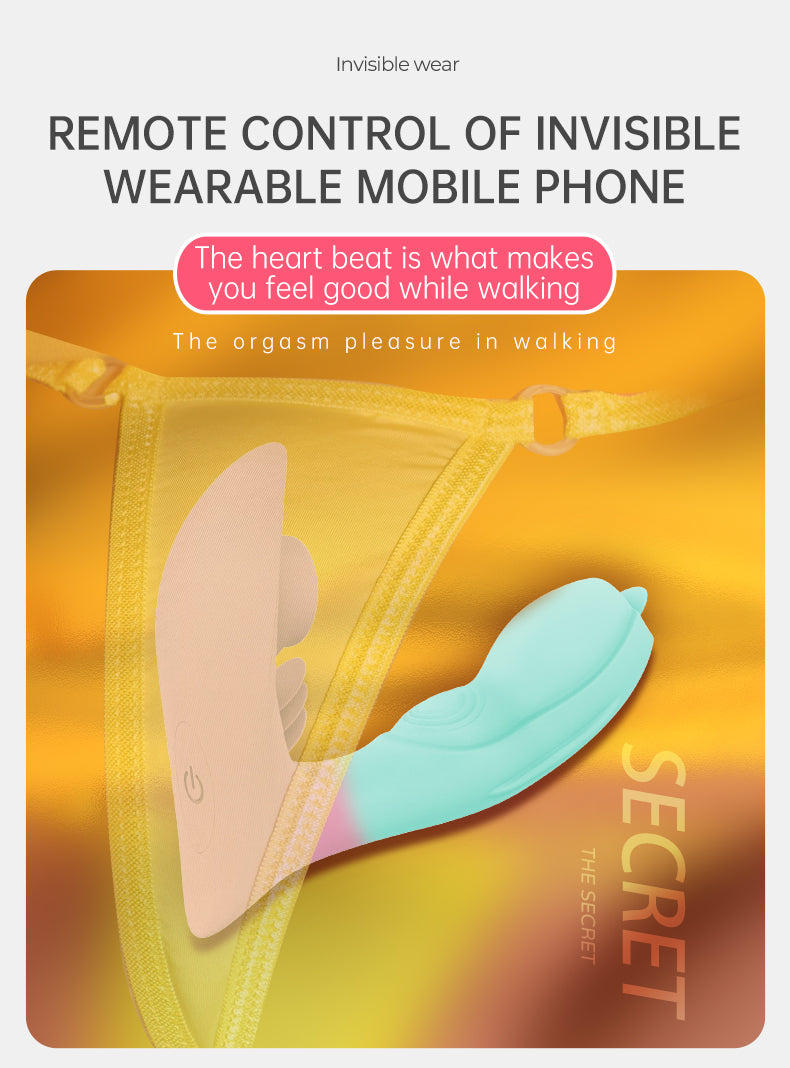 S.P&L Two-Color Wearable Anal Tongue Angel Invisible Bluetooth Vibrator