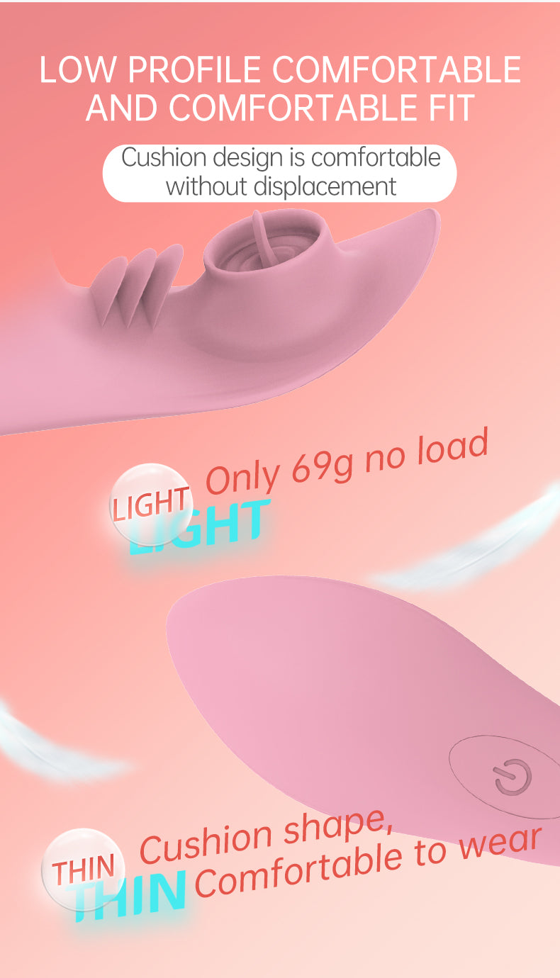 S.P&L Two-Color Wearable Anal Tongue Angel Invisible Bluetooth Vibrator