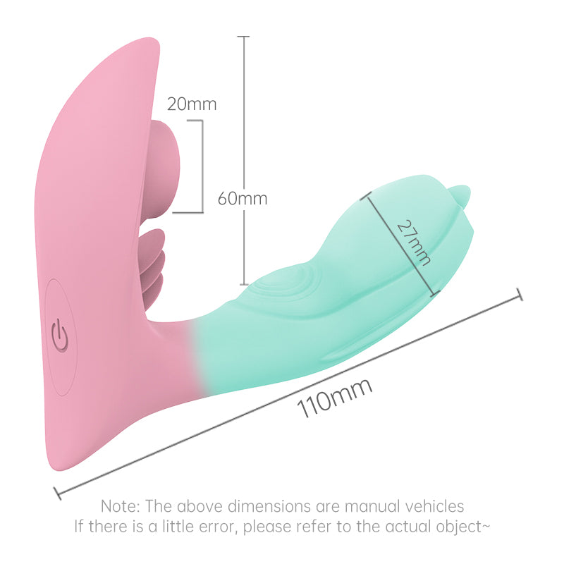 S.P&L Two-Color Wearable Anal Tongue Angel Invisible Bluetooth Vibrator