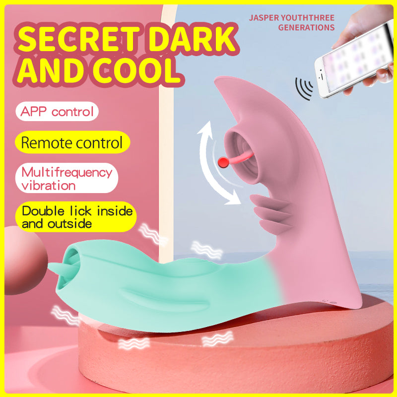 S.P&L Two-Color Wearable Anal Tongue Angel Invisible Bluetooth Vibrator